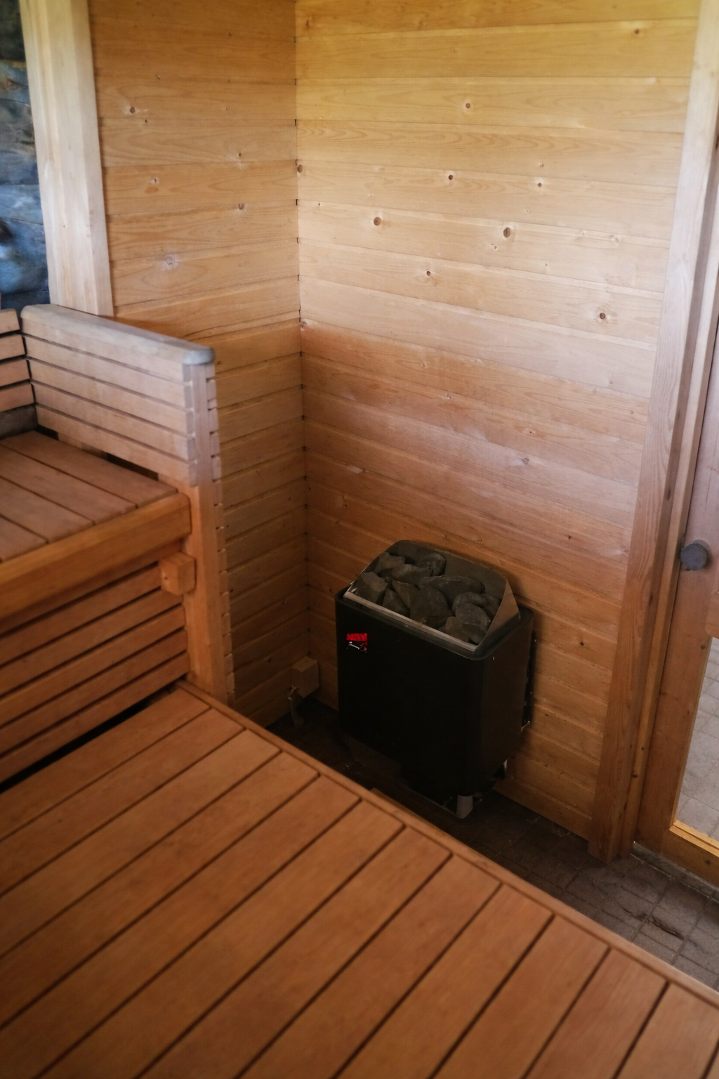 Electric sauna interior